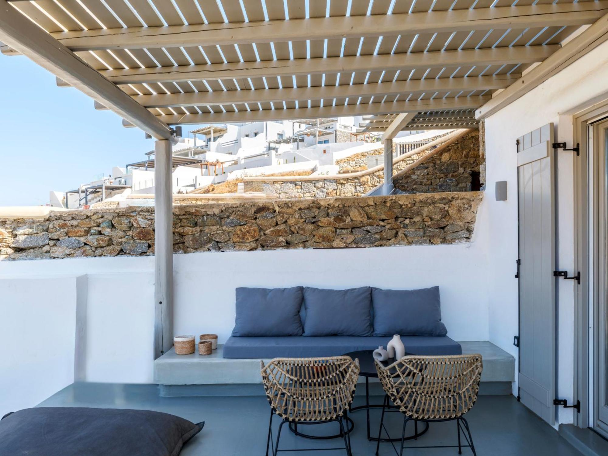 Mykonos Residence Villas & Suites Merchia Beach Exterior foto
